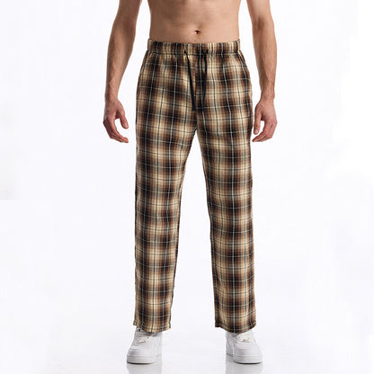 Men's flannel pajama pants with comfortable elastic waistband Chic and Style