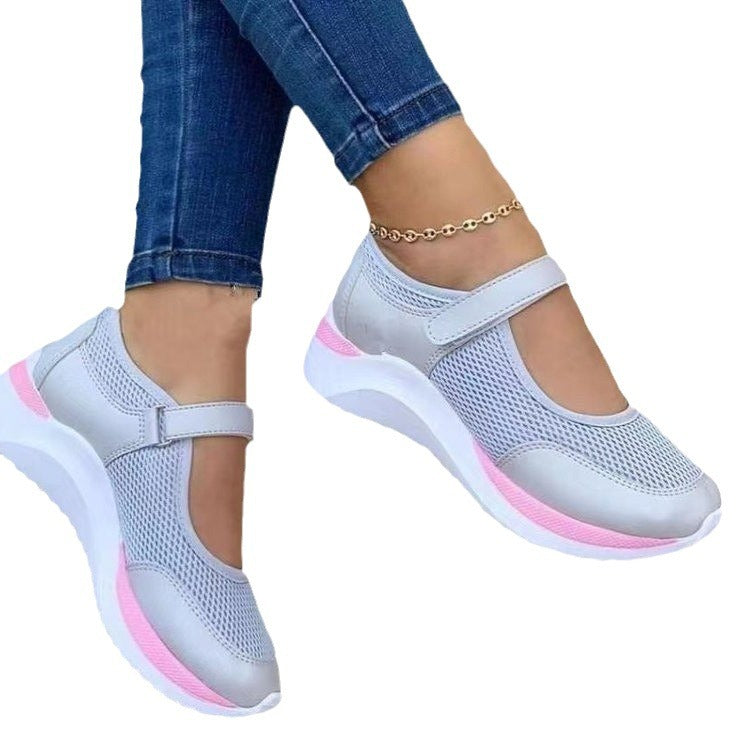 Baskets de sport pour femmes avec tige en mesh respirant et semelle antidérapante Chic und Stil