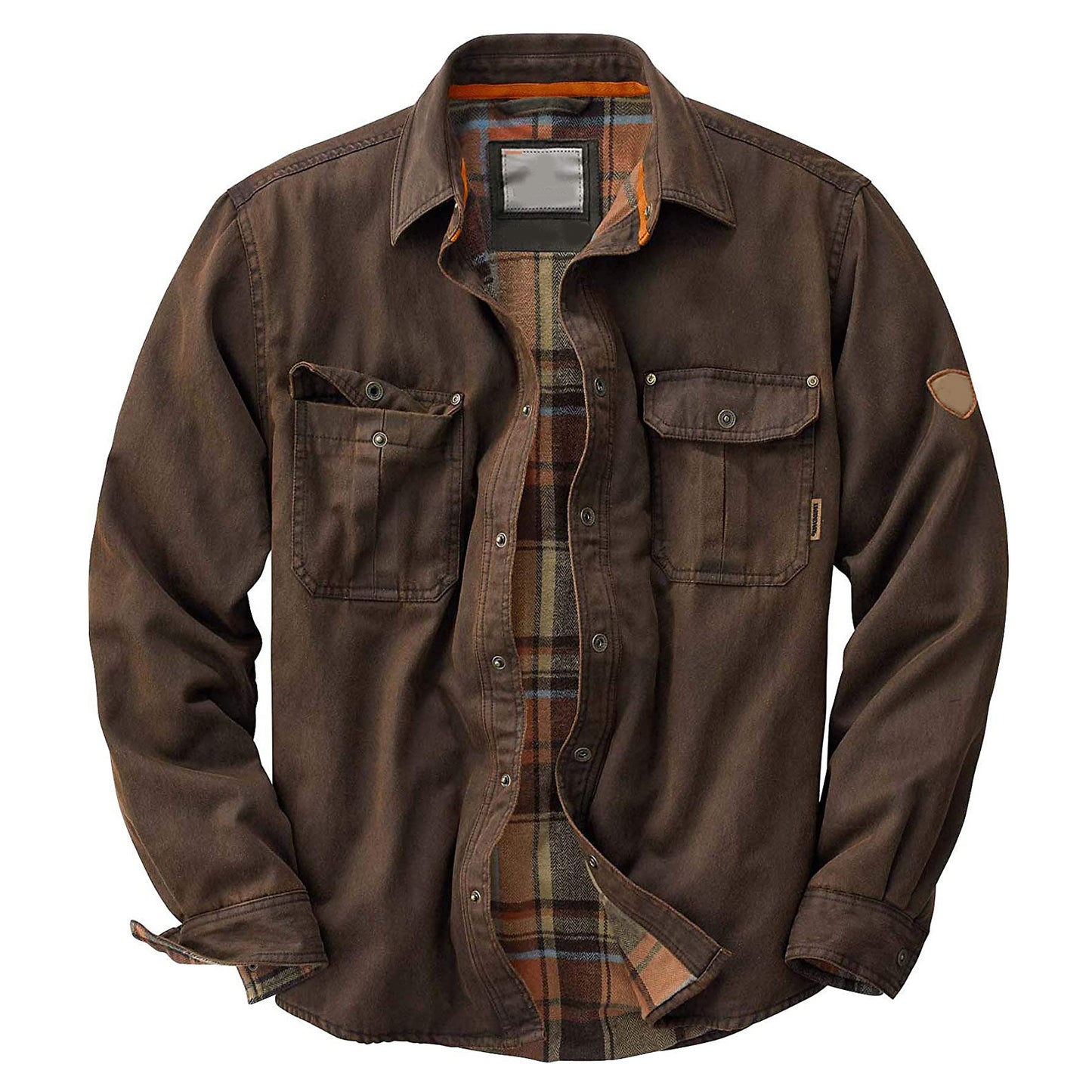 Functional flannel shirt for men with a practical pocket layout and an attractive checkered design Chic and Style