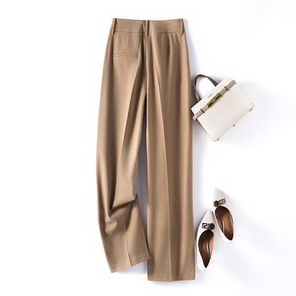Pantalons plissés taille haute pour femmes Chic und Stil 1750847260