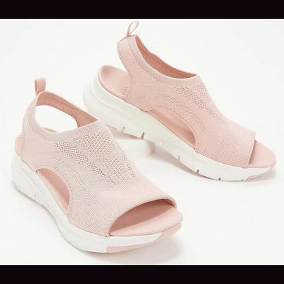 Sandales ouvertes à orteils respirantes en tricot pour femmes Chic und Stil