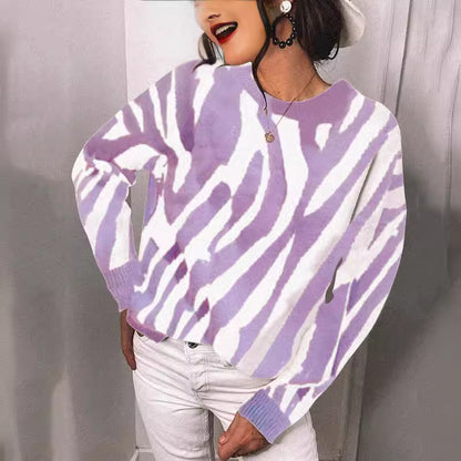 Pull en tricot pour femmes avec un motif rayé moderne et une coupe décontractée Chic und Stil