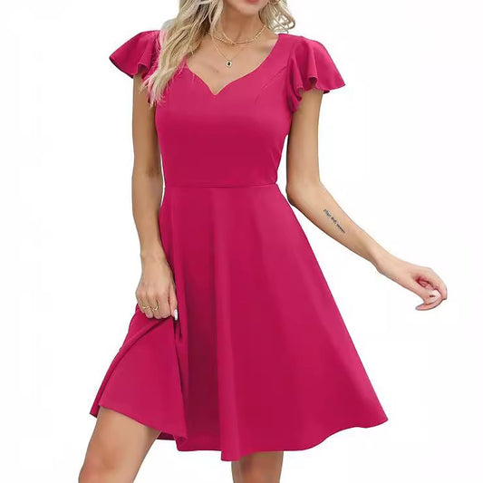 Robe A-ligne femme avec détails volants Chic und Stil