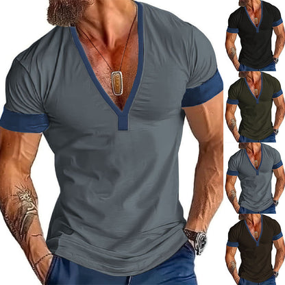 T-shirt homme col V Chic und Stil