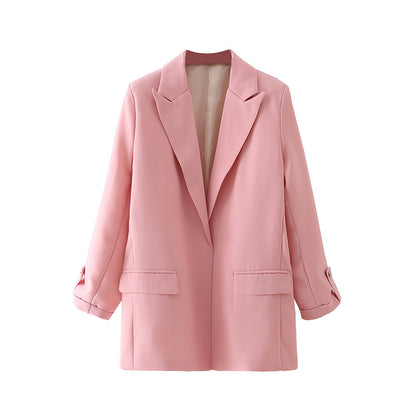 Elegant blazer jacket for women with modern cut and structured fabric Chic and Style