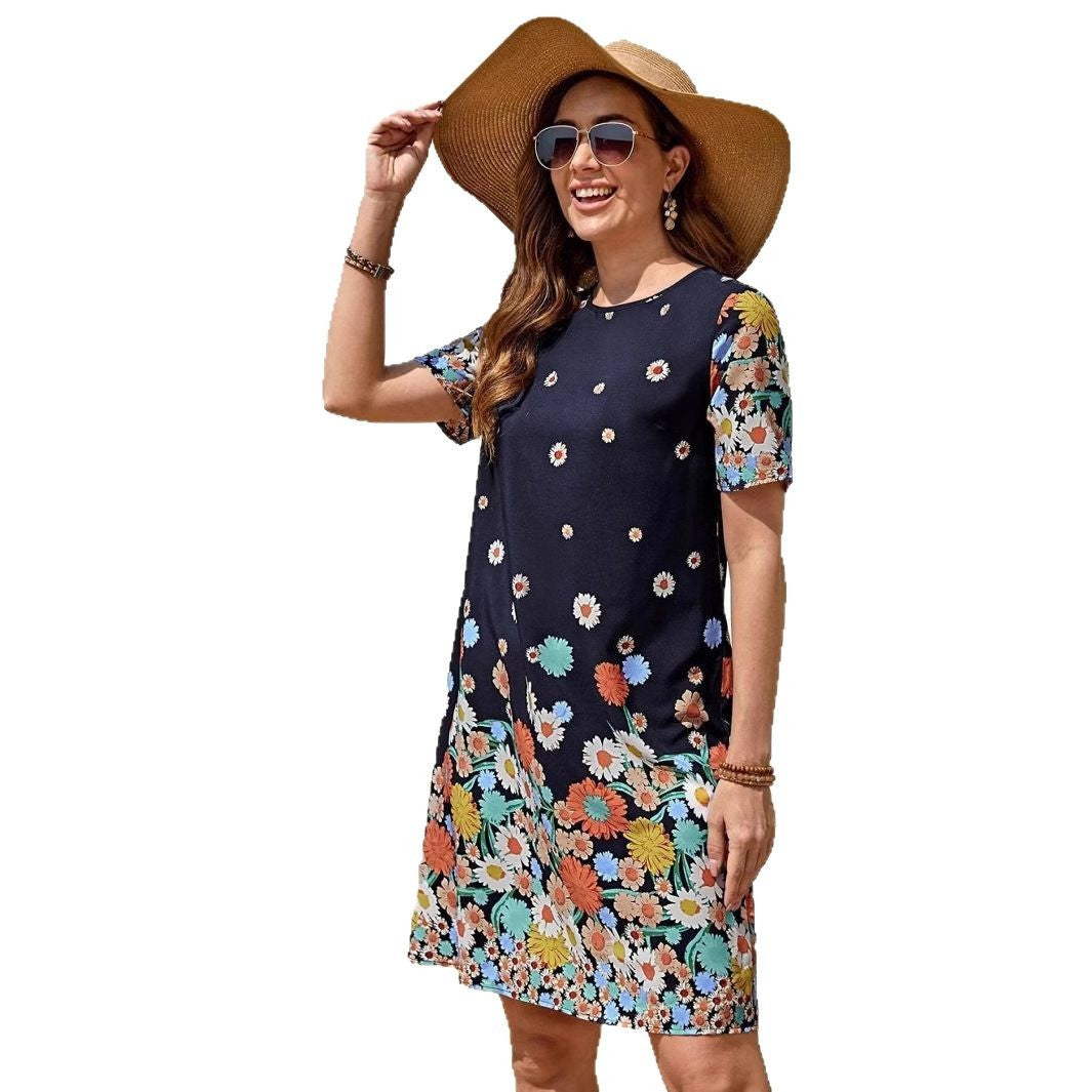 Dames élégant blouse à fleurs Chic und Stil