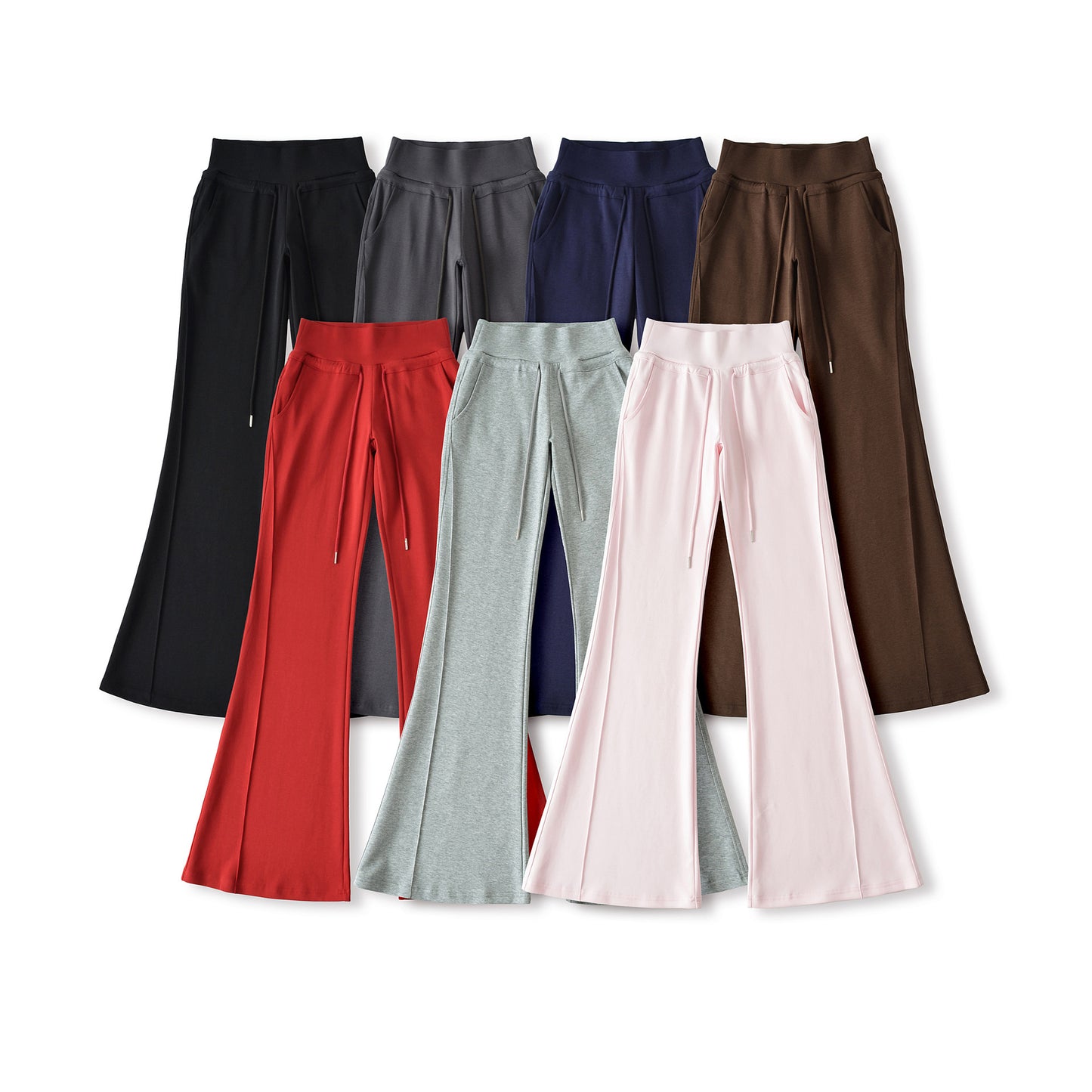 Women’s flared lounge pants with a high waist and practical side pockets Chic and Style