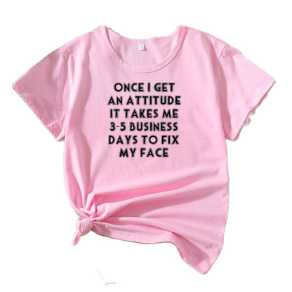 T-shirt graphique comédie pour femmes Chic und Stil 1751262432