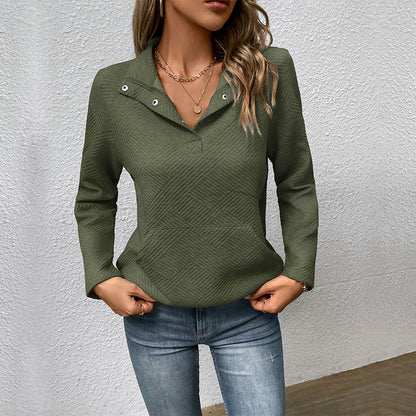 Pull over décontracté pour femmes avec col structuré Chic und Stil