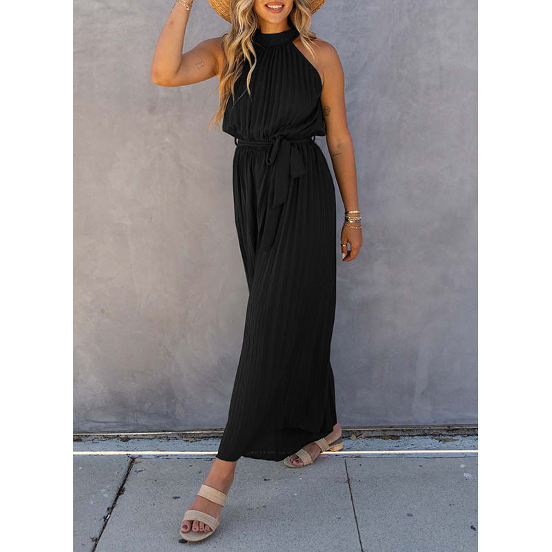 Dames élégant plissé combinaison Chic und Stil