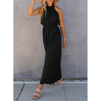 Dames élégant plissé combinaison Chic und Stil