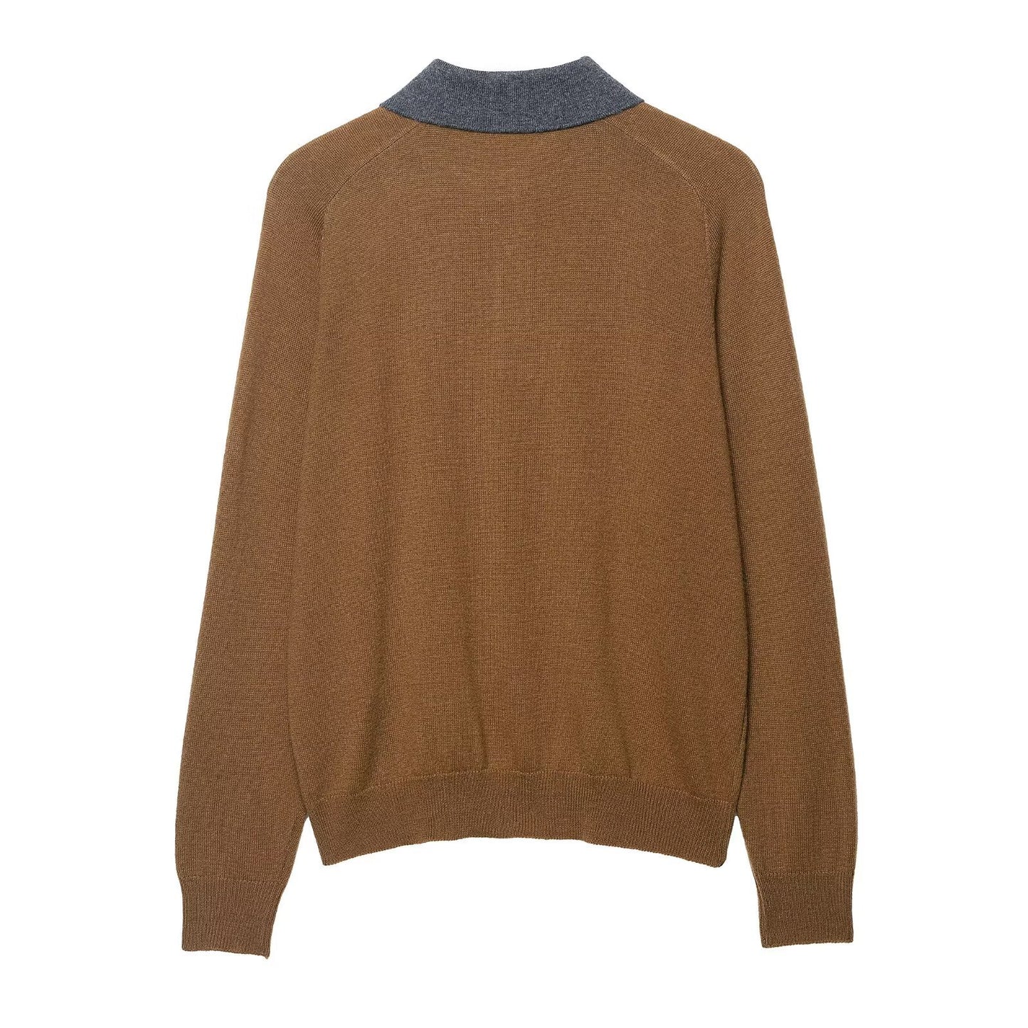 Pull à tricoter pour dames avec un motif en losanges tendance et un col polo classique Chic und Stil
