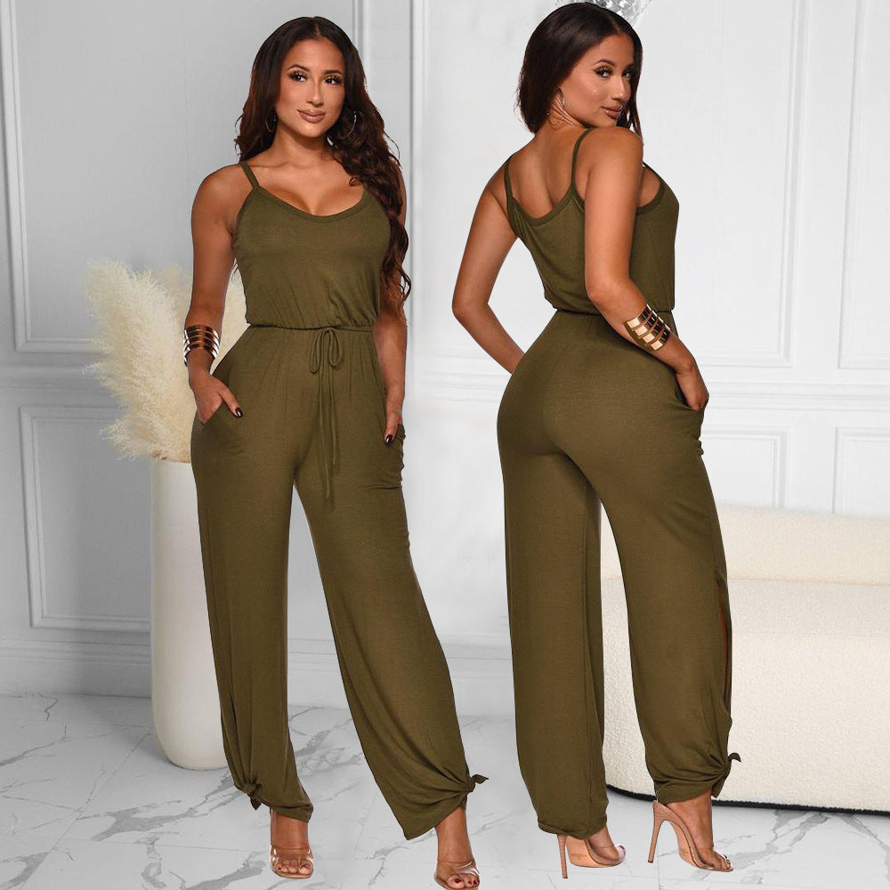 Dames Décontracté Sans Manches Combinaison Chic und Stil