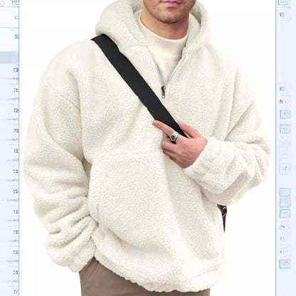 Pull en polaire douillet pour hommes avec demi-fermeture éclair Chic und Stil