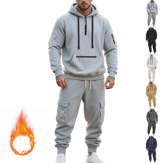 Men's sporty hoodie set and pants with practical pockets Chic and Style
