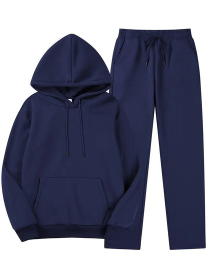 Chic Hoodie and Jogging Pants Set