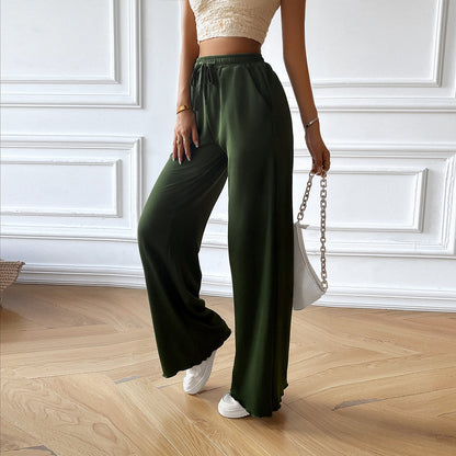 Chic and Style high-waisted casual pants for women with elastic waistband