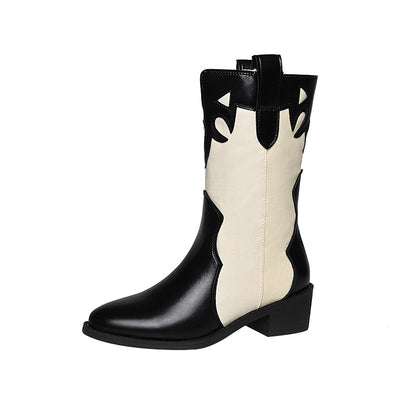 Bottines cow-boy pour femmes avec motif brodé à la mode Chic und Stil