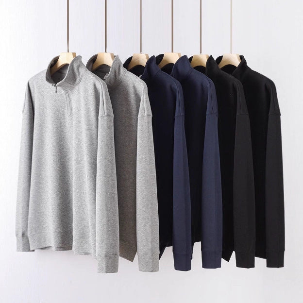 Chic und Stil women's fleece sports pullover with short zipper