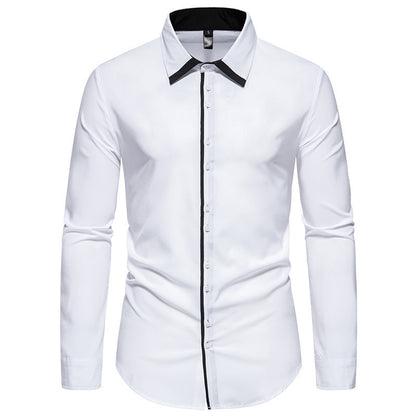 Chemise pour hommes élégante avec col contrasté Chic und Stil
