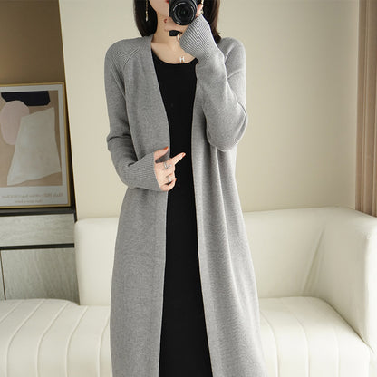 Cardigan en tricot décontracté pour femmes avec des mailles ouvertes et une coupe décontractée Chic und Stil