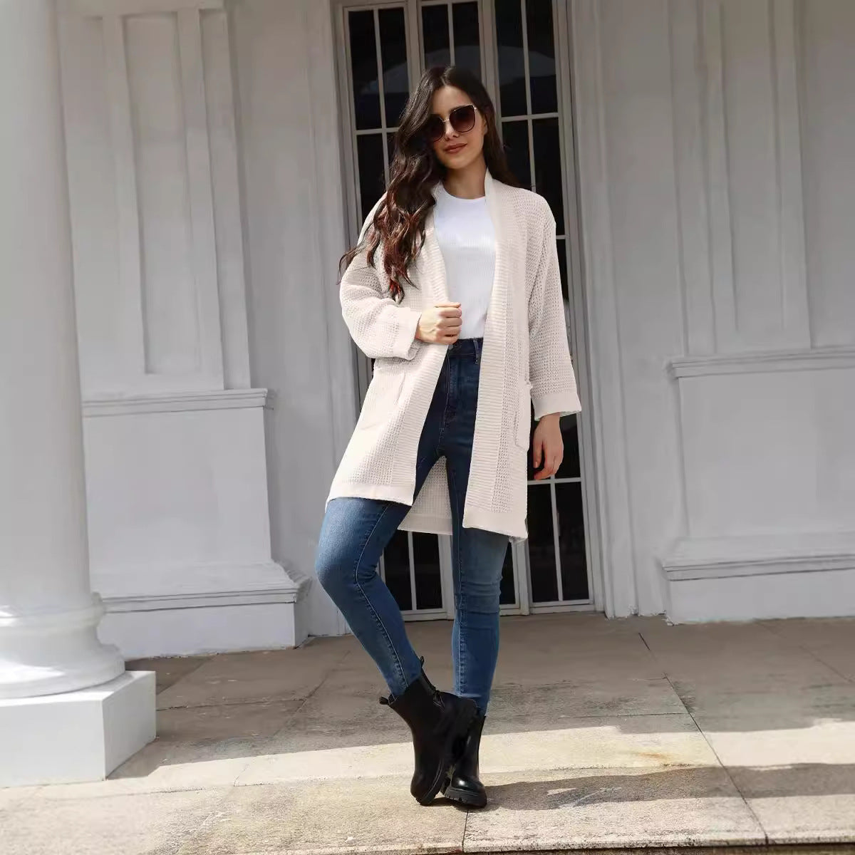 Dame cardigan Chic und Stil