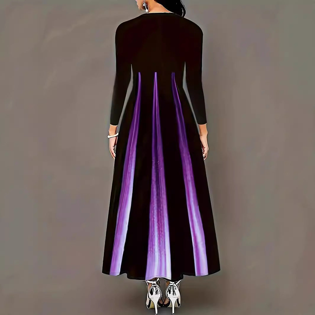 Robe maxi femme avec inserts latéraux et poches pratiques Chic und Stil