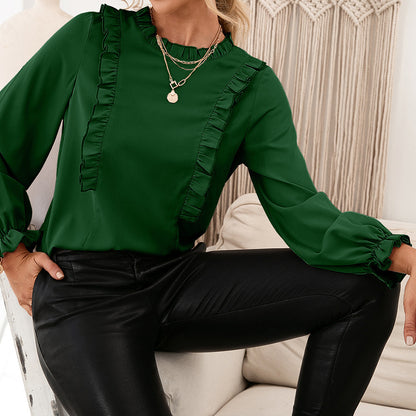 Blouse élégante pour dames avec détails volants et manches amples Chic und Stil