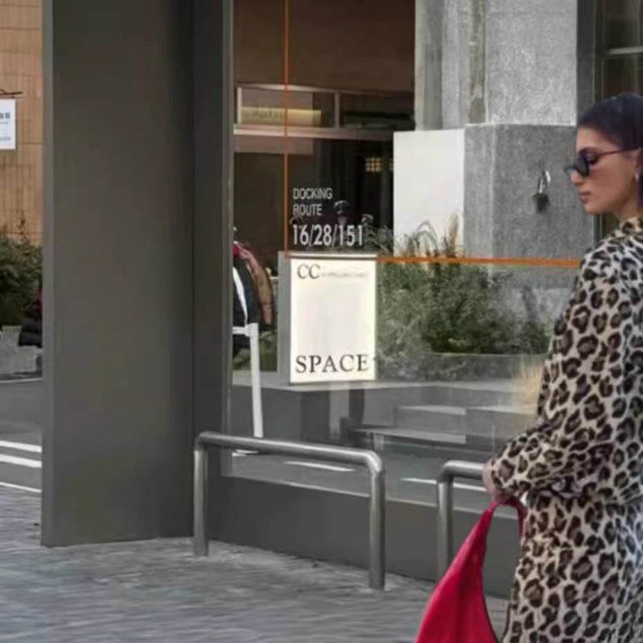 Chic and Style Women's Wide Leg Leopard Print Pants