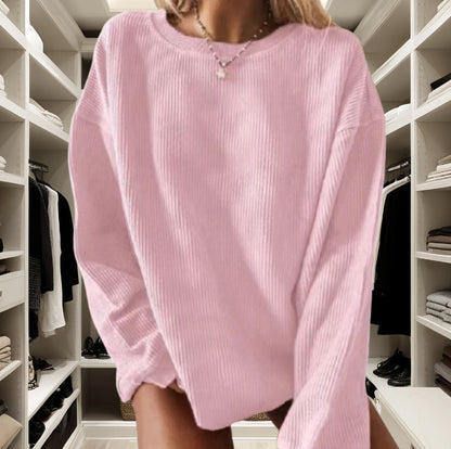 Pull en rib jersey décontracté pour dames avec coupe ample Chic und Stil