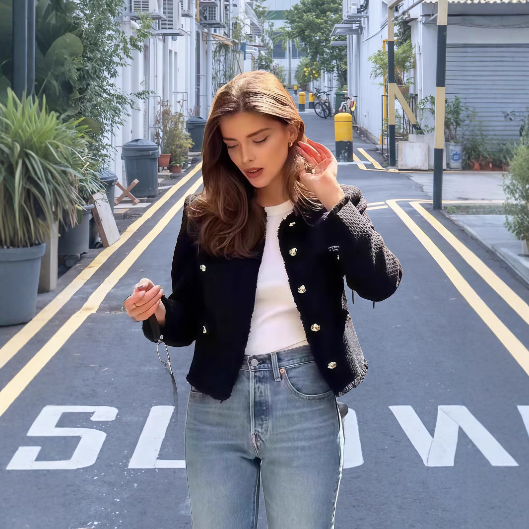 Dames élégante et stylée courte veste Chic und Stil