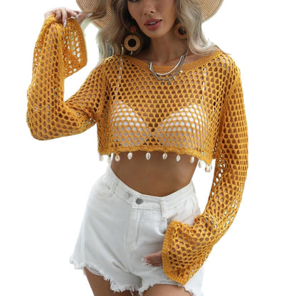 Robe de plage en tricot ouverte pour femmes Chic und Stil