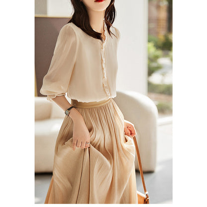 Blouse à manches volantées Chic und Stil