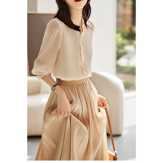 Blouse à manches volantées Chic und Stil