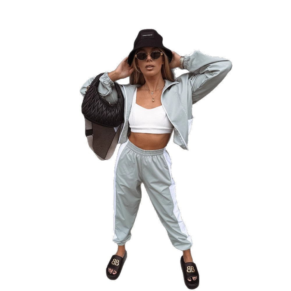 Combinaison tendance pour femmes avec col montant et taille élastique Chic und Stil