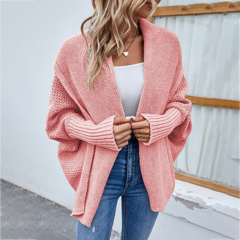 Cardigan pour femmes à coupe ouverte et manches bouffantes Chic und Stil