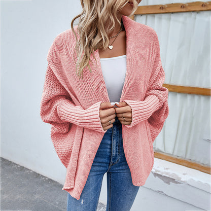 Cardigan pour femmes à coupe ouverte et manches bouffantes Chic und Stil