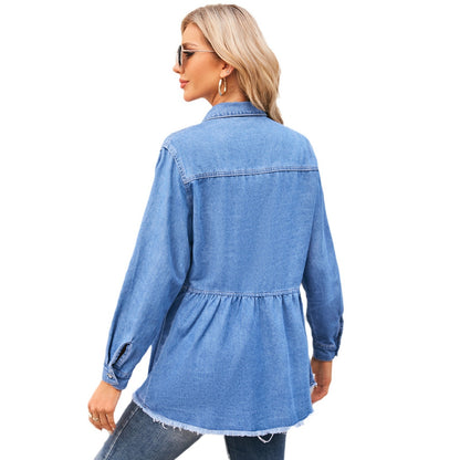 Women's denim shirt in a casual style from Chic und Stil