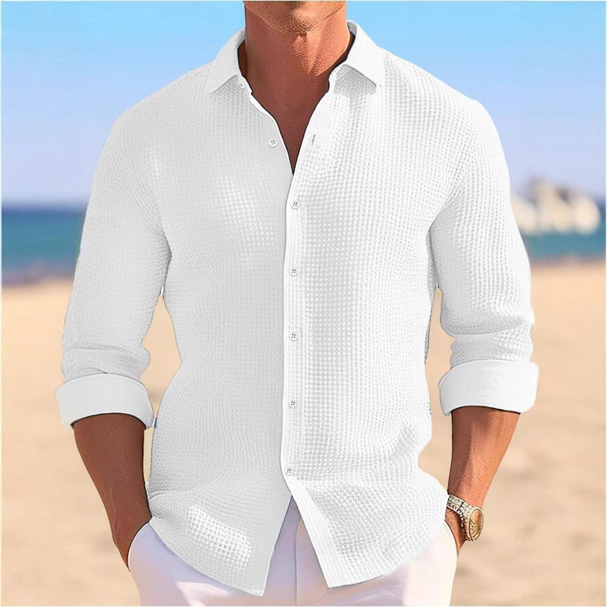 Chemise structurée légère pour hommes avec une coupe moderne Chic und Stil