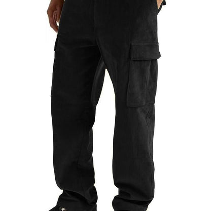 Men's cargo pants with elastic waistband and practical side pockets Chic and Style
