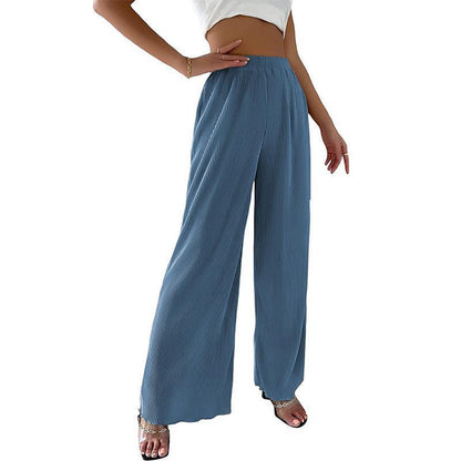 Chic and Style fluid pleated wide pants for women
