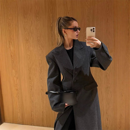 Dames élégant manteau oversize Chic und Stil