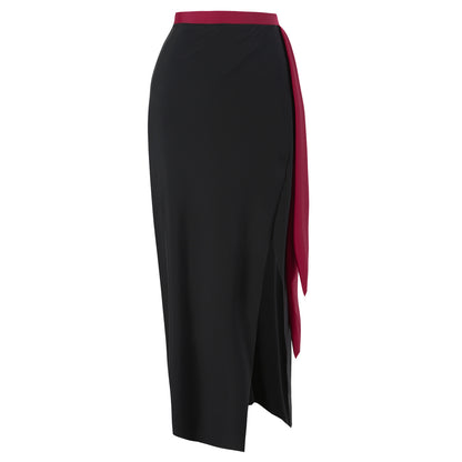 Maillot de bain élégant pour femmes avec jupe enveloppante amovible et nœuds assortis Chic und Stil
