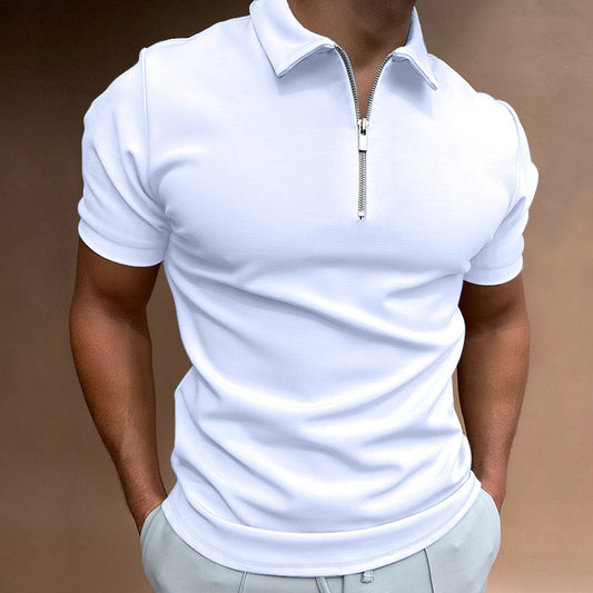 Chemise polo pour hommes avec fermeture éclair Chic und Stil