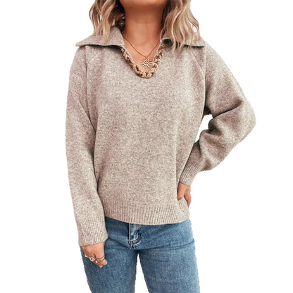 Pull en tricot pour femmes avec un col montant élégant et une texture structurée Chic und Stil