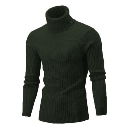 Men's high-quality cashmere pullover with structured cable knit pattern Chic and Style