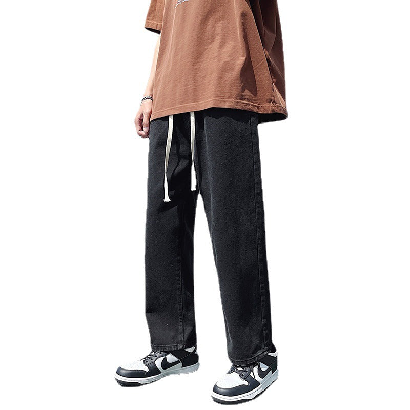 Casual men's pants with adjustable drawstring and loose fit Chic und Stil