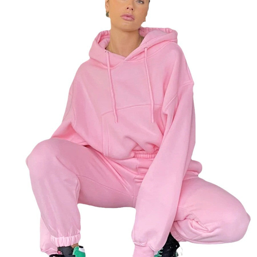 Dames Ensemble de sweat à capuche ample avec sweat à capuche surdimensionné Chic und Stil