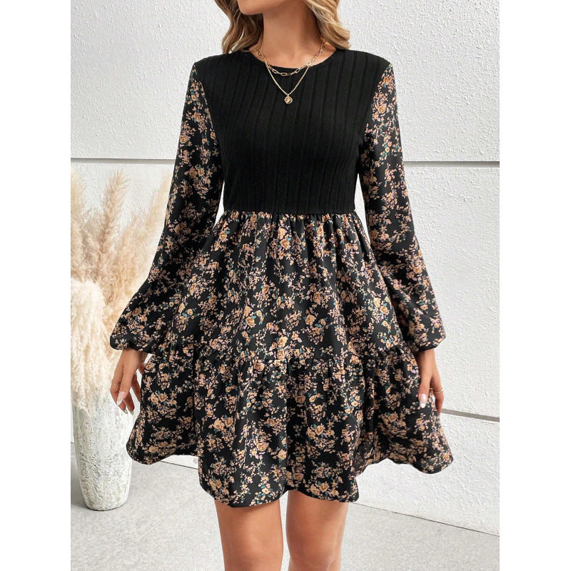 Robe de loisirs pour femmes avec jupe volumineuse et manches ballon Chic und Stil