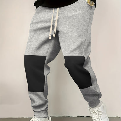 Chic and stylish men's athletic pants with modern color-block elements